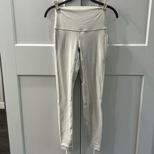 Lululemon Align HR rib pant 28” Shin NWT size 4 in the color bone.